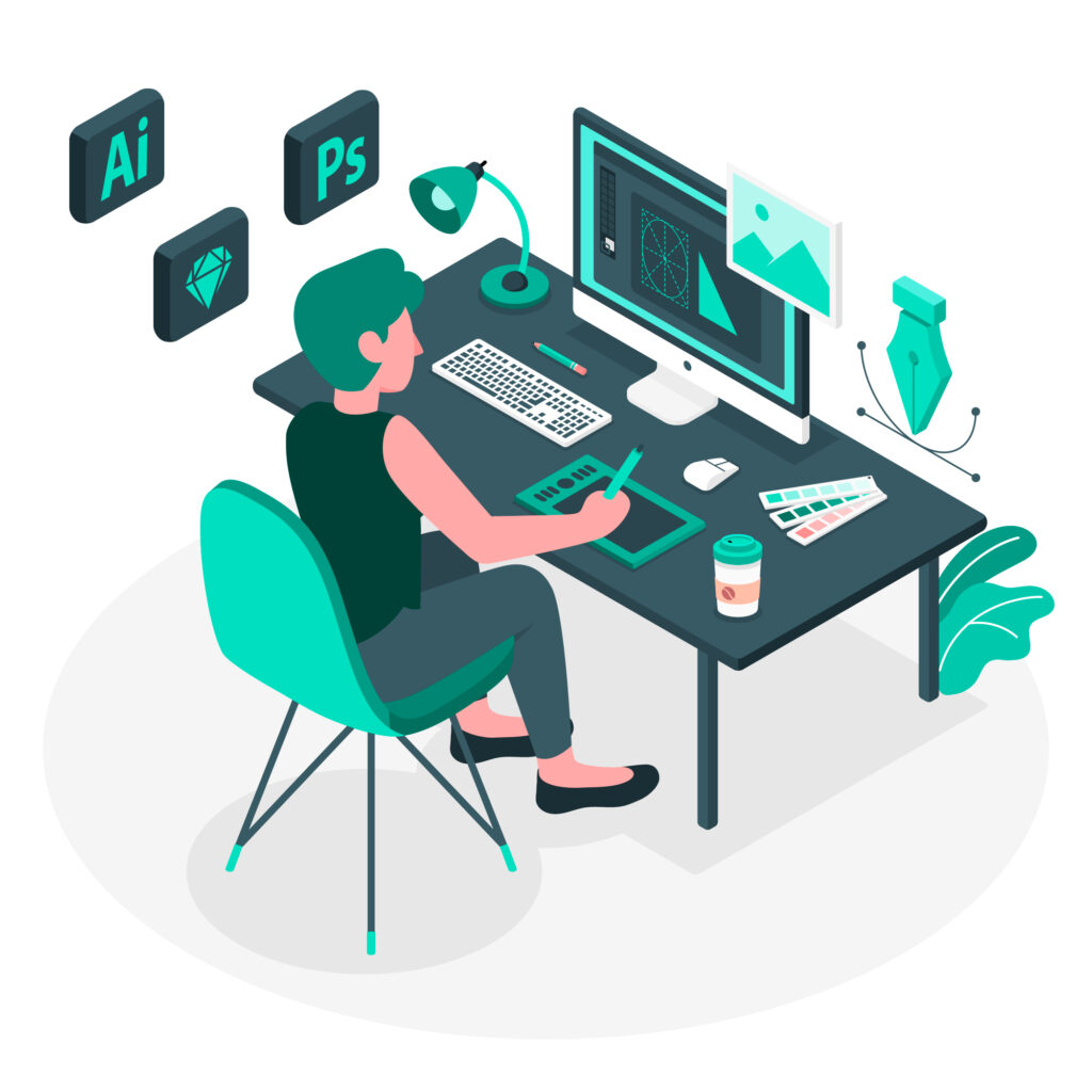 graphic design at huztech